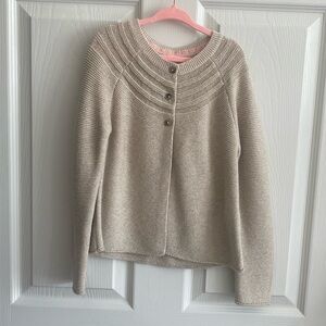 Boden light gold sparkle sweater